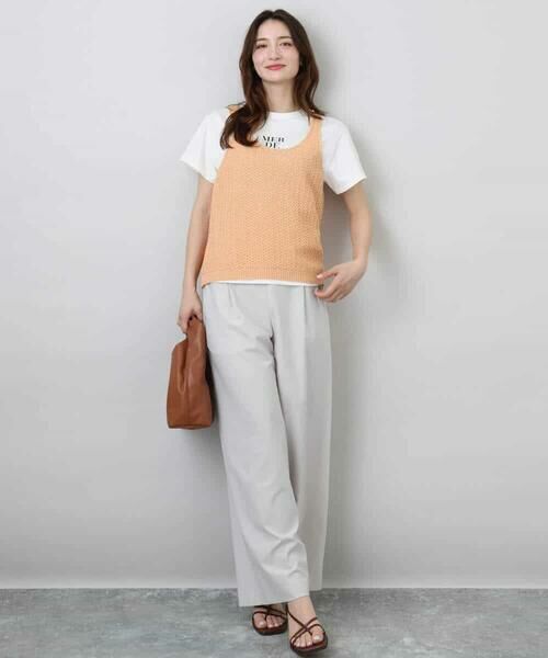 MK MICHEL KLEIN / エムケーミッシェルクラン その他パンツ | ワイドストレート ストレッチプルオンパンツ/洗える | 詳細21