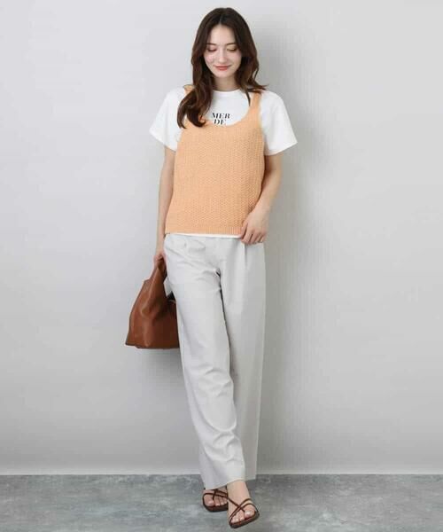 MK MICHEL KLEIN / エムケーミッシェルクラン その他パンツ | ワイドストレート ストレッチプルオンパンツ/洗える | 詳細22