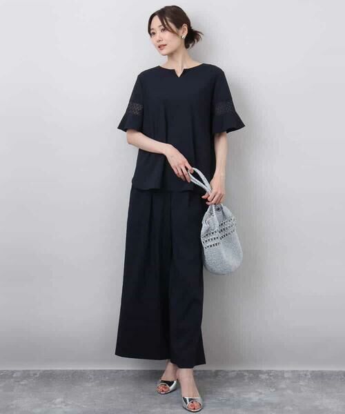 MK MICHEL KLEIN / エムケーミッシェルクラン その他パンツ | リラクシーワイドパンツ/UVカット/接触冷感/洗える | 詳細24