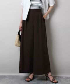 MK MICHEL KLEIN / エムケーミッシェルクラン その他パンツ | 2タックワイドパンツ/洗える