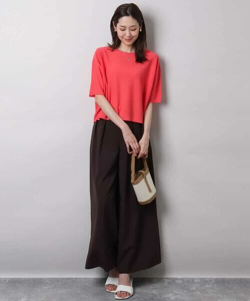 MK MICHEL KLEIN / エムケーミッシェルクラン その他パンツ | 2タックワイドパンツ/洗える | 詳細10