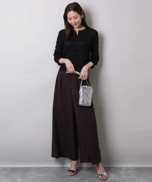 MK MICHEL KLEIN / エムケーミッシェルクラン その他パンツ | 2タックワイドパンツ/洗える | 詳細14