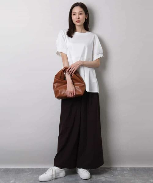 MK MICHEL KLEIN / エムケーミッシェルクラン その他パンツ | 2タックワイドパンツ/洗える | 詳細15