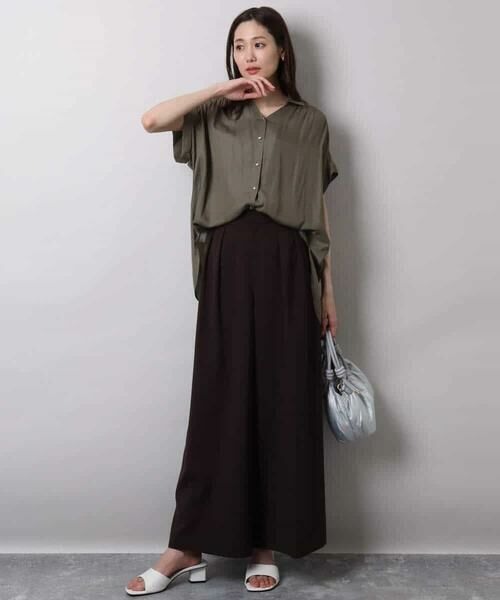 MK MICHEL KLEIN / エムケーミッシェルクラン その他パンツ | 2タックワイドパンツ/洗える | 詳細19