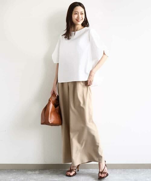 MK MICHEL KLEIN / エムケーミッシェルクラン その他パンツ | 2タックワイドパンツ/洗える | 詳細24