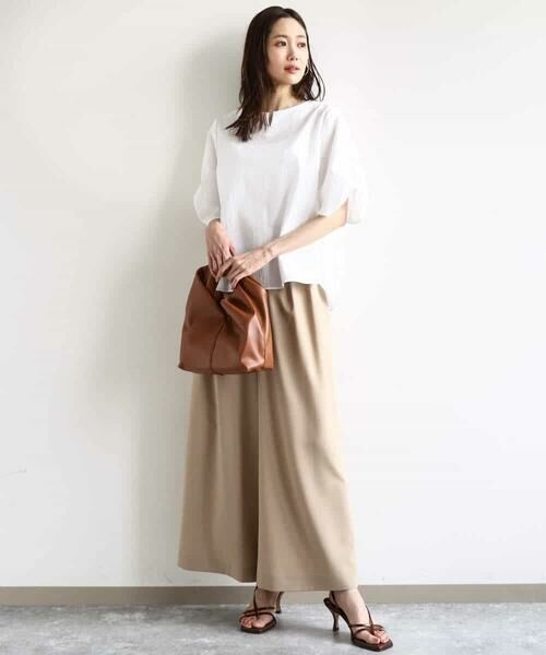 MK MICHEL KLEIN / エムケーミッシェルクラン その他パンツ | 2タックワイドパンツ/洗える | 詳細25