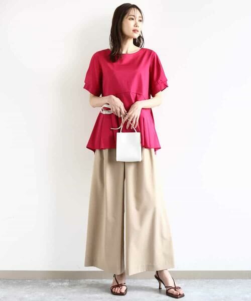 MK MICHEL KLEIN / エムケーミッシェルクラン その他パンツ | 2タックワイドパンツ/洗える | 詳細30