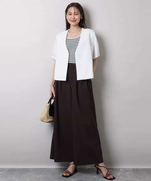 MK MICHEL KLEIN / エムケーミッシェルクラン その他パンツ | 2タックワイドパンツ/洗える | 詳細6