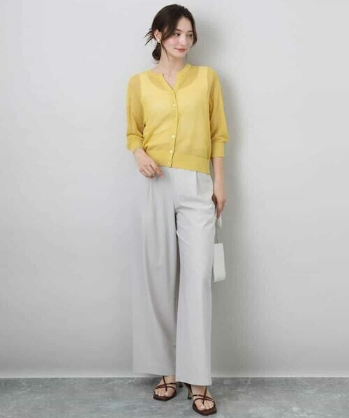 MK MICHEL KLEIN / エムケーミッシェルクラン カーディガン・ボレロ | メッシュ柄ニットカーディガン | 詳細17