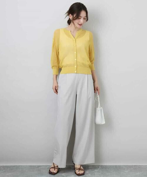 MK MICHEL KLEIN / エムケーミッシェルクラン カーディガン・ボレロ | メッシュ柄ニットカーディガン | 詳細18