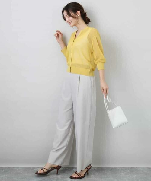 MK MICHEL KLEIN / エムケーミッシェルクラン カーディガン・ボレロ | メッシュ柄ニットカーディガン | 詳細19