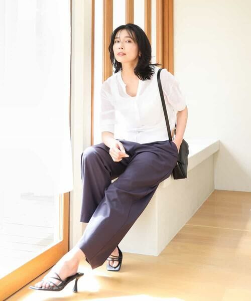 MK MICHEL KLEIN / エムケーミッシェルクラン カーディガン・ボレロ | メッシュ柄ニットカーディガン | 詳細24