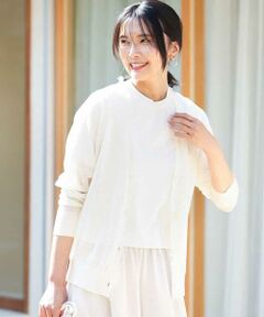 MK MICHEL KLEIN / エムケーミッシェルクラン カーディガン・ボレロ | フリンジディティールシアーニットカーディガン/洗える