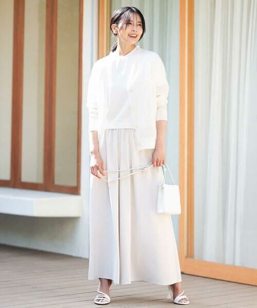 MK MICHEL KLEIN / エムケーミッシェルクラン カーディガン・ボレロ | フリンジディティールシアーニットカーディガン/洗える | 詳細11