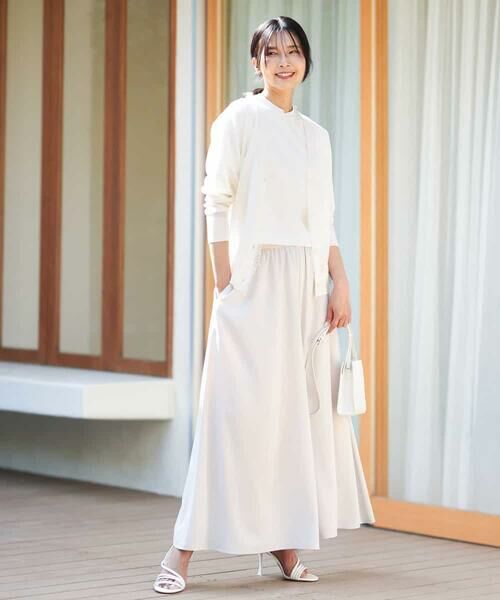 MK MICHEL KLEIN / エムケーミッシェルクラン カーディガン・ボレロ | フリンジディティールシアーニットカーディガン/洗える | 詳細12