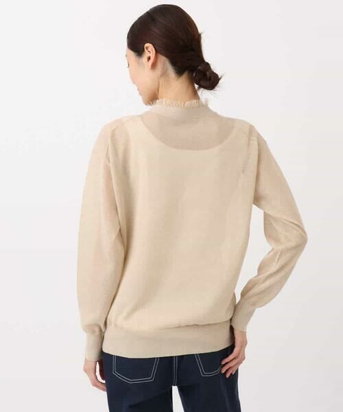 MK MICHEL KLEIN / エムケーミッシェルクラン カーディガン・ボレロ | フリンジディティールシアーニットカーディガン/洗える | 詳細15