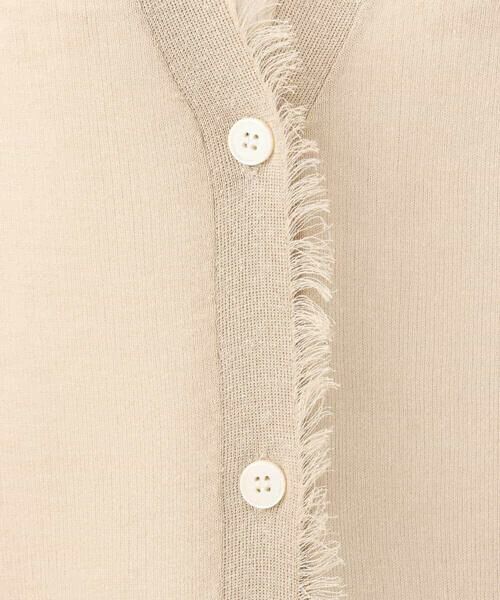 MK MICHEL KLEIN / エムケーミッシェルクラン カーディガン・ボレロ | フリンジディティールシアーニットカーディガン/洗える | 詳細19