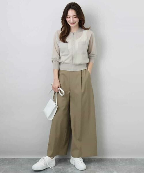 MK MICHEL KLEIN / エムケーミッシェルクラン その他アウター | シアーニットブルゾン/接触冷感/洗える | 詳細11