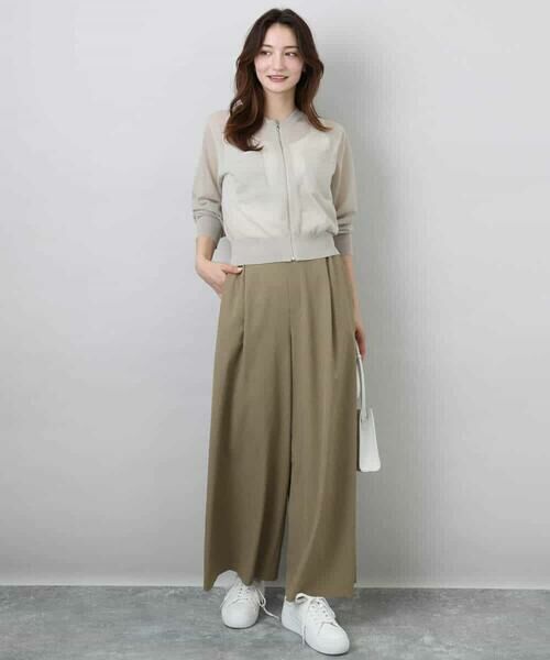 MK MICHEL KLEIN / エムケーミッシェルクラン その他アウター | シアーニットブルゾン/接触冷感/洗える | 詳細12