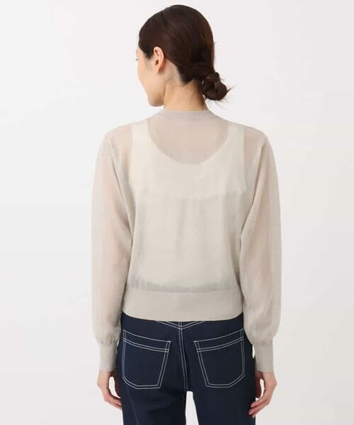 MK MICHEL KLEIN / エムケーミッシェルクラン その他アウター | シアーニットブルゾン/接触冷感/洗える | 詳細15