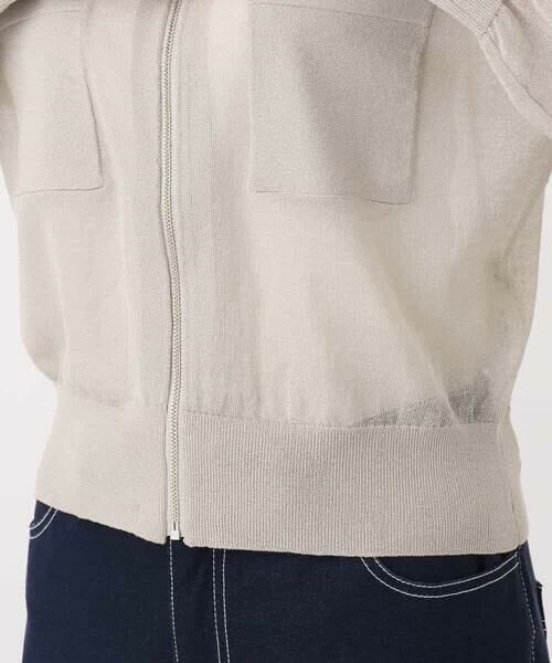 MK MICHEL KLEIN / エムケーミッシェルクラン その他アウター | シアーニットブルゾン/接触冷感/洗える | 詳細19