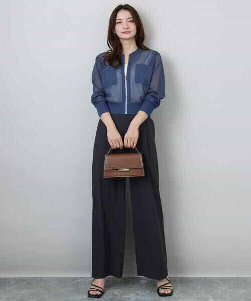 MK MICHEL KLEIN / エムケーミッシェルクラン その他アウター | シアーニットブルゾン/接触冷感/洗える | 詳細6