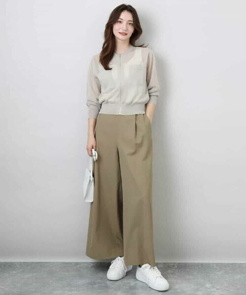 MK MICHEL KLEIN / エムケーミッシェルクラン その他アウター | シアーニットブルゾン/接触冷感/洗える | 詳細9