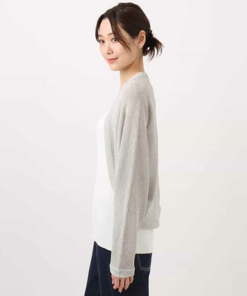 MK MICHEL KLEIN / エムケーミッシェルクラン カーディガン・ボレロ | リネン混モモンガニットカーディガン/洗える | 詳細17