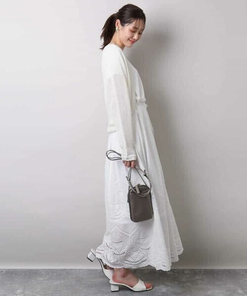 MK MICHEL KLEIN / エムケーミッシェルクラン カーディガン・ボレロ | リネン混モモンガニットカーディガン/洗える | 詳細5