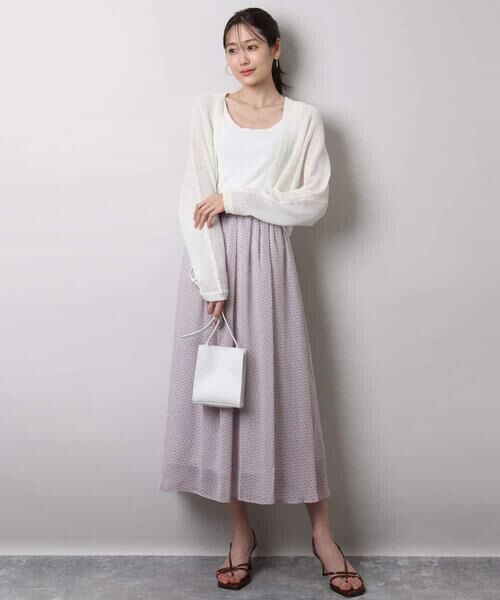 MK MICHEL KLEIN / エムケーミッシェルクラン カーディガン・ボレロ | リネン混モモンガニットカーディガン/洗える | 詳細6