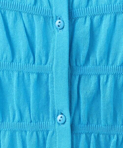 MK MICHEL KLEIN / エムケーミッシェルクラン カーディガン・ボレロ | シャーリングボーダーニットカーディガン/洗える | 詳細24