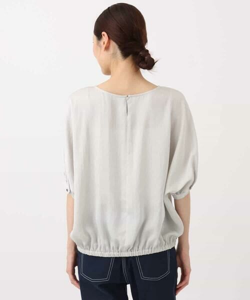 MK MICHEL KLEIN / エムケーミッシェルクラン シャツ・ブラウス | ドルマンスリーブサテン地ブラウス/洗える | 詳細16