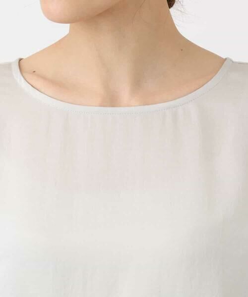 MK MICHEL KLEIN / エムケーミッシェルクラン シャツ・ブラウス | ドルマンスリーブサテン地ブラウス/洗える | 詳細17