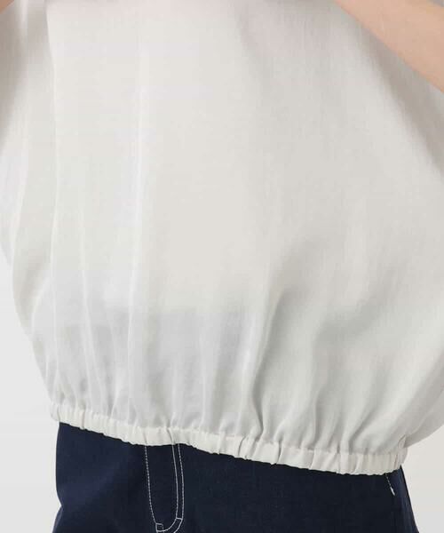 MK MICHEL KLEIN / エムケーミッシェルクラン シャツ・ブラウス | ドルマンスリーブサテン地ブラウス/洗える | 詳細20