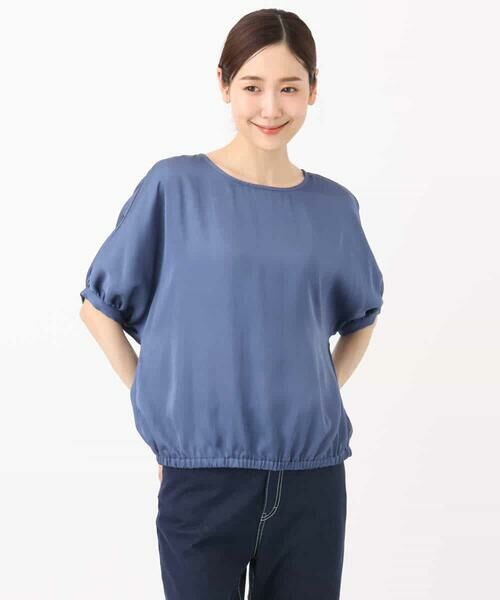 MK MICHEL KLEIN / エムケーミッシェルクラン シャツ・ブラウス | ドルマンスリーブサテン地ブラウス/洗える | 詳細23