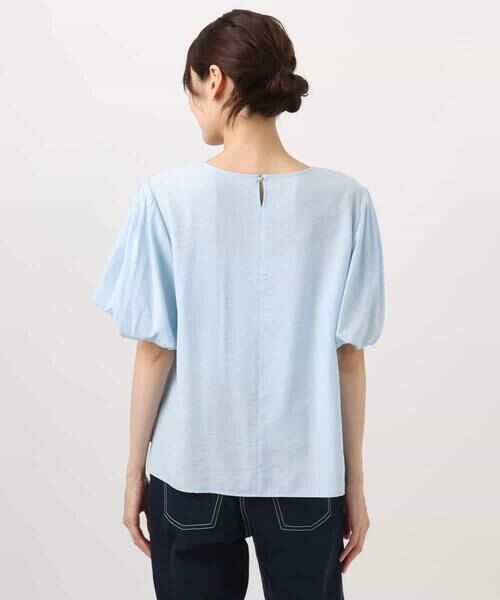 MK MICHEL KLEIN / エムケーミッシェルクラン シャツ・ブラウス | シアーストライプ柄ブラウス/接触冷感/洗える | 詳細17