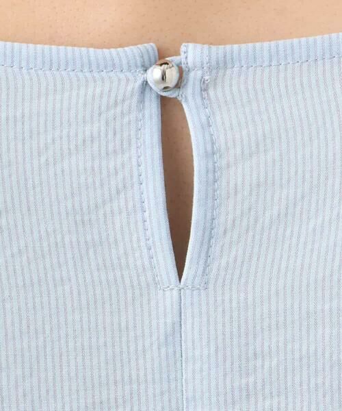 MK MICHEL KLEIN / エムケーミッシェルクラン シャツ・ブラウス | シアーストライプ柄ブラウス/接触冷感/洗える | 詳細19