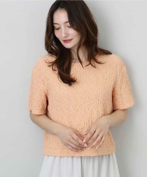 MK MICHEL KLEIN / エムケーミッシェルクラン カットソー | フクレシャーリングカットソー/UVカット/洗える | 詳細10