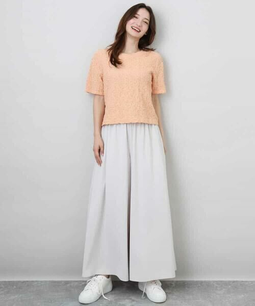 MK MICHEL KLEIN / エムケーミッシェルクラン カットソー | フクレシャーリングカットソー/UVカット/洗える | 詳細11