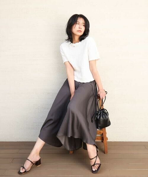 MK MICHEL KLEIN / エムケーミッシェルクラン カットソー | フクレシャーリングカットソー/UVカット/洗える | 詳細15