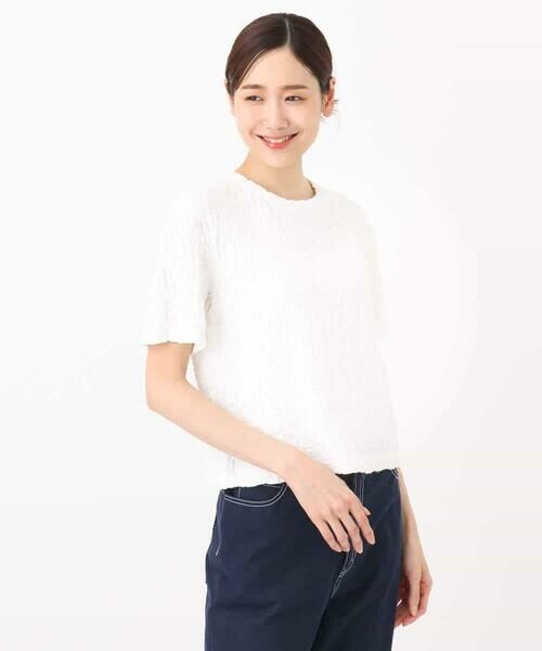 MK MICHEL KLEIN / エムケーミッシェルクラン カットソー | フクレシャーリングカットソー/UVカット/洗える | 詳細24