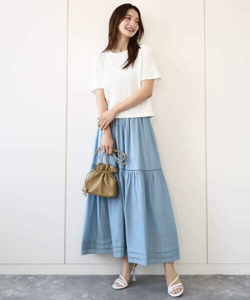 MK MICHEL KLEIN / エムケーミッシェルクラン カットソー | フクレシャーリングカットソー/UVカット/洗える | 詳細9