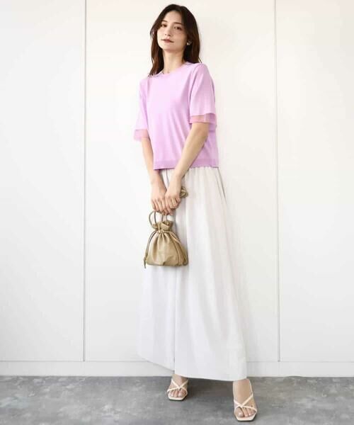 MK MICHEL KLEIN / エムケーミッシェルクラン その他パンツ | リラクシーワイドシルエットパンツ/洗える | 詳細11