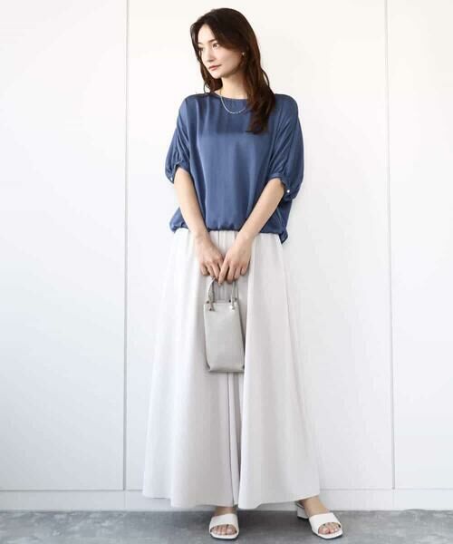 MK MICHEL KLEIN / エムケーミッシェルクラン その他パンツ | リラクシーワイドシルエットパンツ/洗える | 詳細3