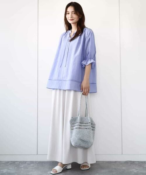 MK MICHEL KLEIN / エムケーミッシェルクラン その他パンツ | リラクシーワイドシルエットパンツ/洗える | 詳細7