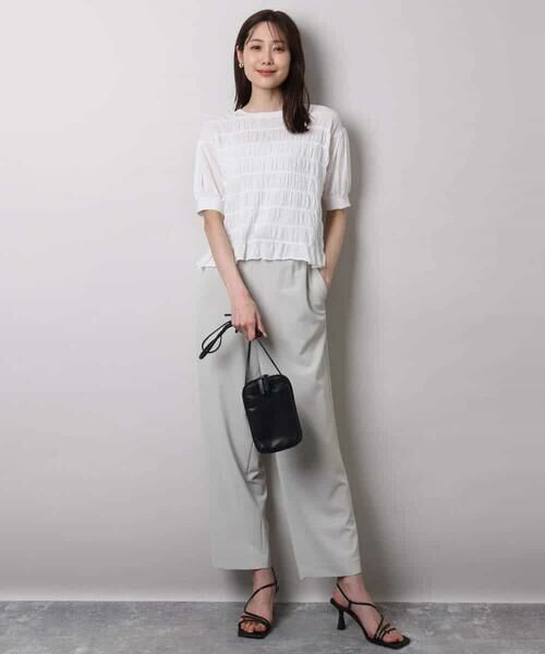 MK MICHEL KLEIN / エムケーミッシェルクラン その他パンツ | リラックステーパードパンツ/接触冷感/洗える | 詳細10