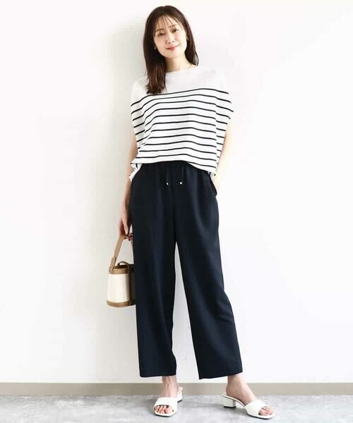 MK MICHEL KLEIN / エムケーミッシェルクラン その他パンツ | リラックステーパードパンツ/接触冷感/洗える | 詳細6