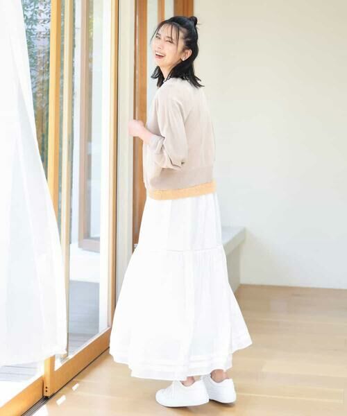 MK MICHEL KLEIN / エムケーミッシェルクラン カーディガン・ボレロ | ドルマンスリーブシアーカーディガン/洗える | 詳細15