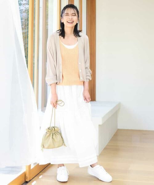 MK MICHEL KLEIN / エムケーミッシェルクラン カーディガン・ボレロ | ドルマンスリーブシアーカーディガン/洗える | 詳細16