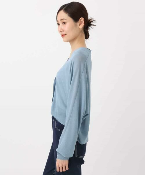 MK MICHEL KLEIN / エムケーミッシェルクラン カーディガン・ボレロ | ドルマンスリーブシアーカーディガン/洗える | 詳細18